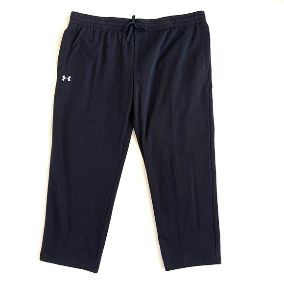 UNDER ARMOUR Rival Fleece Pants Men’s SIZE 4XL Black Sweatpants Straight Leg NWT - Picture 6 of 16